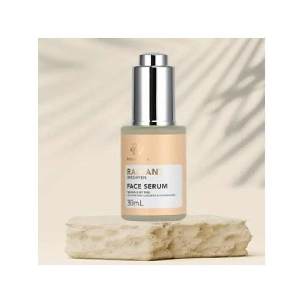 Radiant Brighten Face Serum, Body Oil, Face Oil & Clay Mask 4 PCS Set